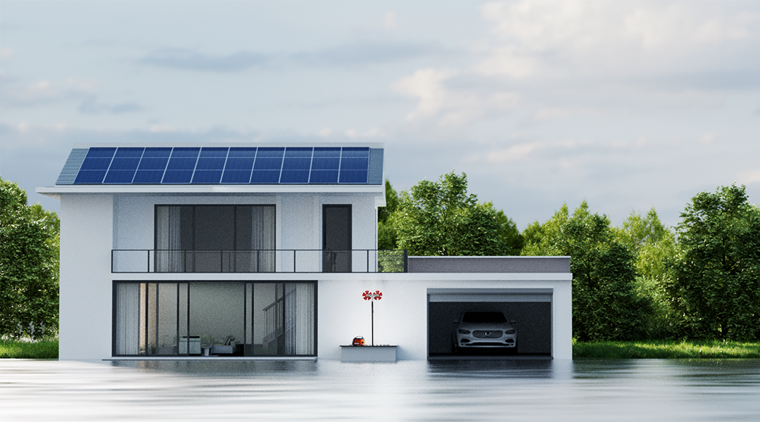 Residential rooftop solar cleaning