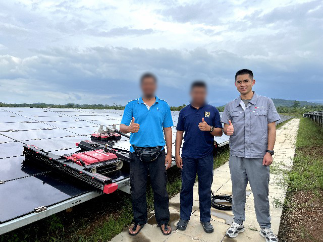 Malaysia 10 MW utility-scale solar cleaning - image 1