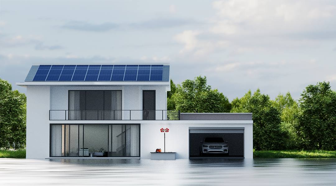 Residential rooftop solar panel cleaning solution
